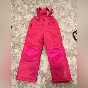 Weatherproof Pink Snow Pants with Straps
